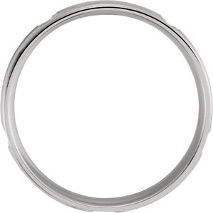 10K White 5 mm Grooved Band Size 10 - BN & CO JEWELRY