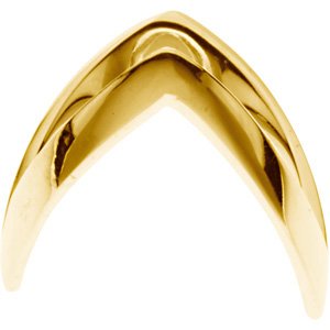 14K Yellow V Ring - BN & CO JEWELRY