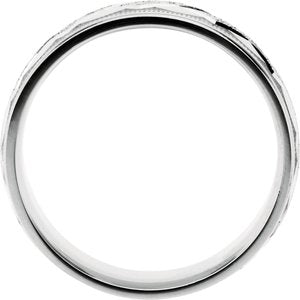 Sterling Silver 7 mm Design Band with Satin Finish & Milgrain - BN & CO JEWELRY