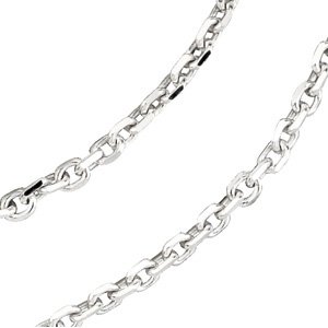 Sterling Silver 1.75 mm Solid Diamond-Cut Cable 20" Chain - BN & CO JEWELRY