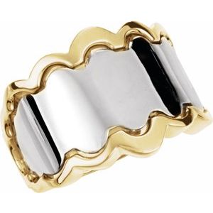 14K White/Yellow Freeform Ring - BN & CO JEWELRY