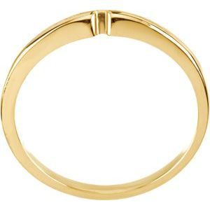 14K Yellow #3 Matching Band with One-Notch - BN & CO JEWELRY