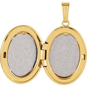 14K Yellow Oval Locket - BN & CO JEWELRY
