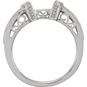 14K White 1/4 CTW Diamond Enhancer Ring - BN & CO JEWELRY