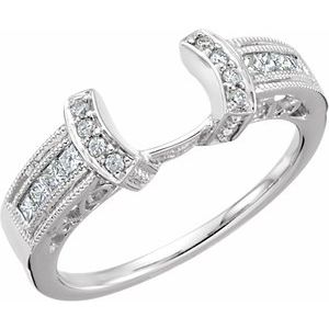 14K White 1/4 CTW Diamond Enhancer Ring - BN & CO JEWELRY