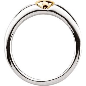 Sterling Silver & 14K Yellow Heart Ring - BN & CO JEWELRY