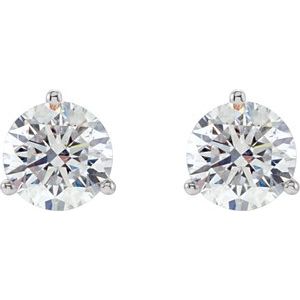 14K White 1 1/2 CTW Natural Diamond Stud Earrings - BN & CO JEWELRY