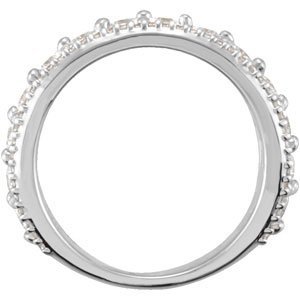 14K White 1 1/2 CTW Natural Diamond Anniversary Band - BN & CO JEWELRY