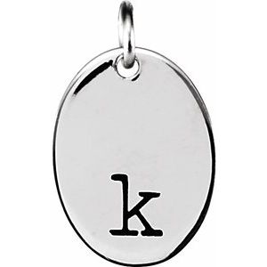 Sterling Silver 12.75x9.5 mm Engravable Oval Pendant - BN & CO JEWELRY