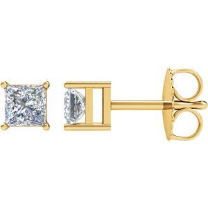 14K Yellow 1/2 CTW Natural Diamond Earrings - BN & CO JEWELRY