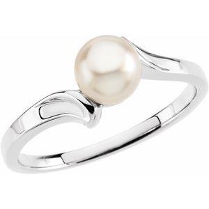 14K White Pearl Ring - BN & CO JEWELRY