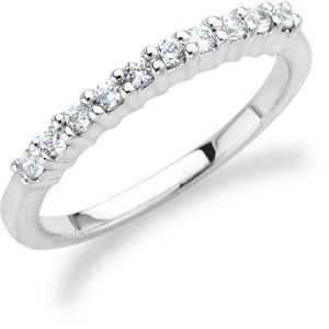 14K White 1/4 CTW Diamond Band - BN & CO JEWELRY