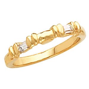 14K Yellow 1/8 CTW Natural Diamond Band - BN & CO JEWELRY