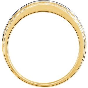 14K Yellow & White Banded Hammered Ring - BN & CO JEWELRY