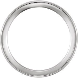 14K White 4 mm Flat Inside Band Size 6.5 - BN & CO JEWELRY