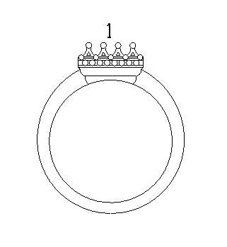 10K Yellow 10x8 mm Oval Crown Ring - BN & CO JEWELRY