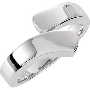 14K White Bypass Ring - BN & CO JEWELRY