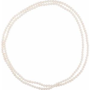 8-8.5 mm Cultured White Freshwater Pearl 72" Strand - BN & CO JEWELRY