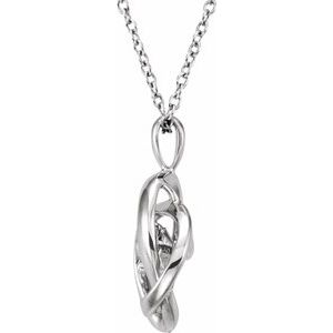 Sterling Silver 1/10 CTW Natural Mystara DiamondsÂ® 18" Necklace - BN & CO JEWELRY