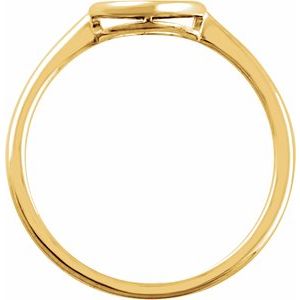14K Yellow 8 mm Circle Ring - BN & CO JEWELRY
