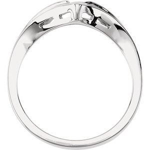 14K White V-Shape Fashion Ring - BN & CO JEWELRY