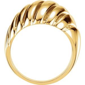 14K Yellow Dome Ring - BN & CO JEWELRY
