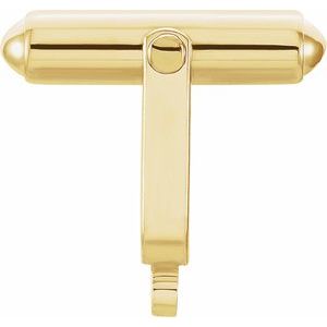 18K Yellow Cuff Link Component - BN & CO JEWELRY