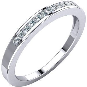 14K White 1/4 CTW Natural Diamond Anniversary Band - BN & CO JEWELRY