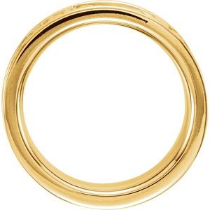 14K Yellow 8.25 mm Floral Band - BN & CO JEWELRY