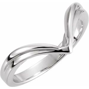 14K White V-Shape Fashion Ring - BN & CO JEWELRY