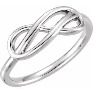 14K White Double Infinity-Inspired Ring - BN & CO JEWELRY