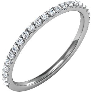 14K White 1/5 CTW Diamond Band - BN & CO JEWELRY
