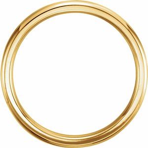 14K Yellow 2 mm Half Round Band with Milgrain Center Size 7 - BN & CO JEWELRY