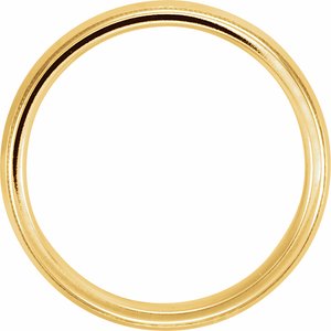 14K Yellow 5 mm Knife-Edge Band with Milgrain Size 9 - BN & CO JEWELRY
