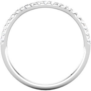 14K White 1/6 CTW Diamond Band - BN & CO JEWELRY