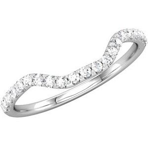 14K White 1/6 CTW Diamond Band - BN & CO JEWELRY