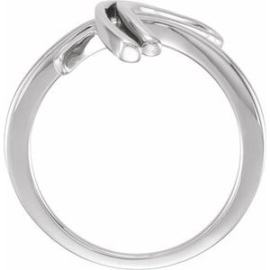 14K White 20.9 mm Freeform Ring - BN & CO JEWELRY