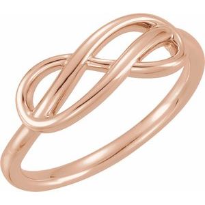 14K Rose Double Infinity-Inspired Ring - BN & CO JEWELRY