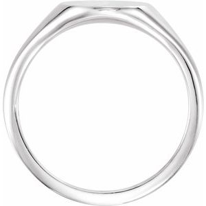 Continuum Sterling Silver 11x9 mm Oval Signet Ring - BN & CO JEWELRY