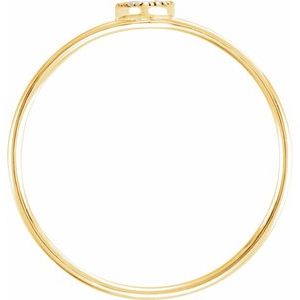 14K Yellow 1/8 CTW Natural Diamond Petite Cluster Ring - BN & CO JEWELRY