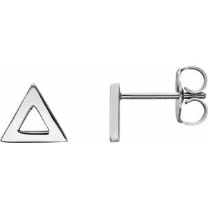 Sterling Silver Triangle Earrings - BN & CO JEWELRY