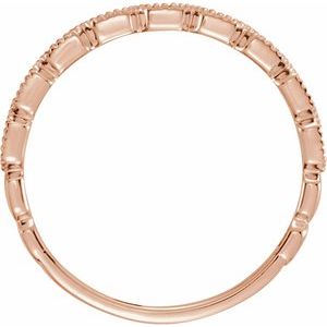 14K Rose .08 CTW Natural Diamond Ring - BN & CO JEWELRY