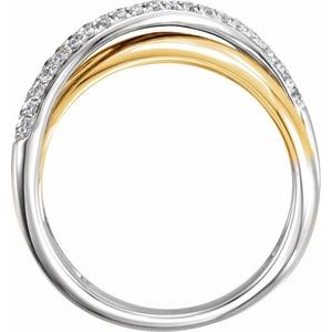 14K Yellow/White 1/5 CTW Natural Diamond Ring - BN & CO JEWELRY