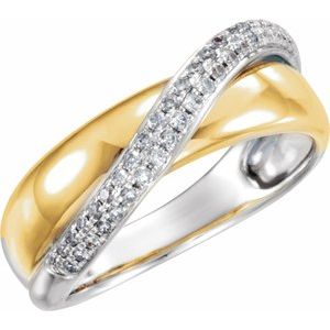 14K Yellow/White 1/5 CTW Natural Diamond Ring - BN & CO JEWELRY