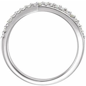 14K White 1/5 CTW Diamond Criss-Cross Ring - BN & CO JEWELRY