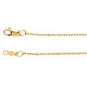 14K Yellow 1 mm Rope Chain 7" Bracelet - BN & CO JEWELRY