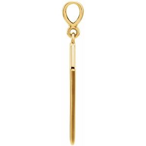 14K Yellow Geometric Pendant - BN & CO JEWELRY