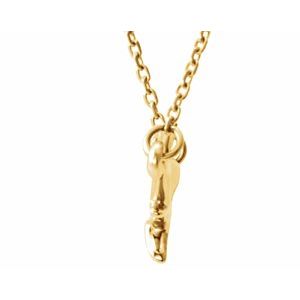 14K Yellow 37x8.9 mm Branch Bar 16-18" Necklace - BN & CO JEWELRY