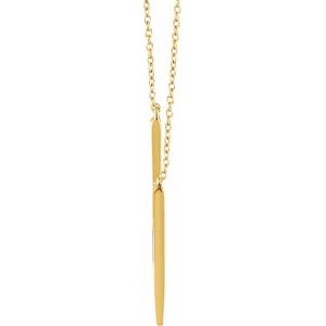 14K Yellow "V" 16-18" Necklace - BN & CO JEWELRY