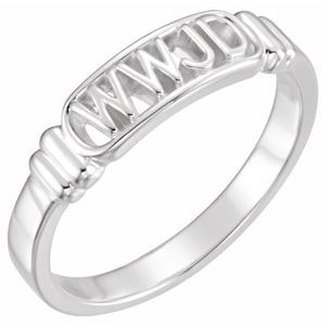 Sterling Silver What Would Jesus Do Ring - BN & CO JEWELRY